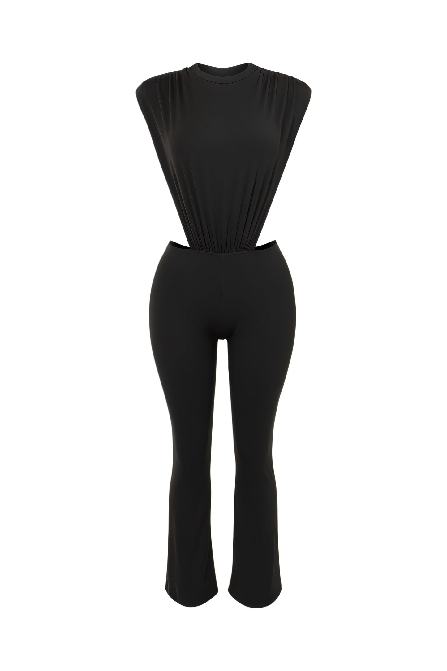 Cutout Straight-Leg Jumpsuit